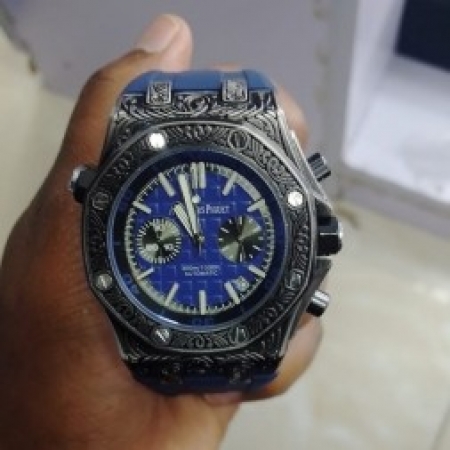 Audemars Piguet Blue Royal 300m/100ft Day Date Automatic Watch